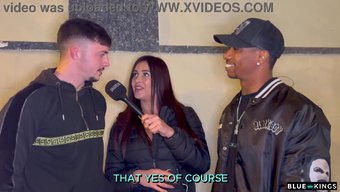 Andrea Lux'Un Sokak Röportajı, Otel Odasında Buharlı Bir Bbc Karşılaşmasına Dönüşüyor.