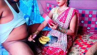 Hintli Yeni Evliler Karwa Chauth'Ta Tutkulu Seks Yapıyorlar