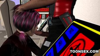 3d Animasyonlu Emo Kız Oral Seks Yapıyor Ve Seks Yapıyor