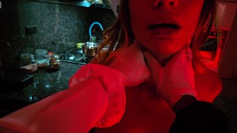 Natalia Alvarado, Antrenmandan Sonra Terrifier Ile Cadılar Bayramı Sikişi Yapıyor.