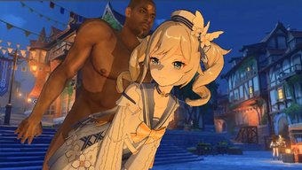 Barbara, Iç Çamaşırı Ve Çoraplarla Açık Havada Seksin Tadını Çıkarıyor