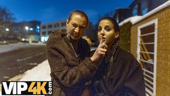 Yatak Odasında Brunette Bettz Ve Steve Q Ile Ahenk Ve Ritim