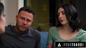 Hamile Kadının Kocasını Baştan Çıkarıcı Doğum Öncesi Eğitmeni Anna De Ville Ile Izleme Arzusu.